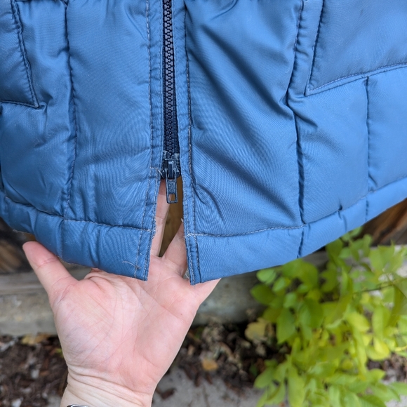 Vintage 70s down coat with tie size M - Picture 3 of 6